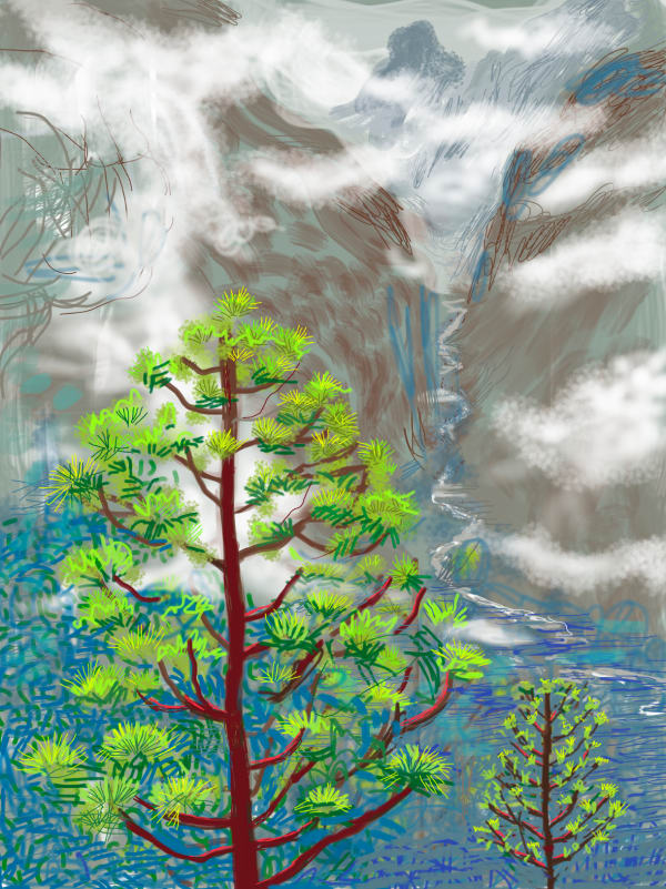 David Hockney, Yosemite I, October 5th, 2011