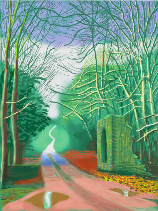 David Hockney, The Arrival of Spring in Woldgate, East Yorkshire in 2011 - 19th February 2011, 2011