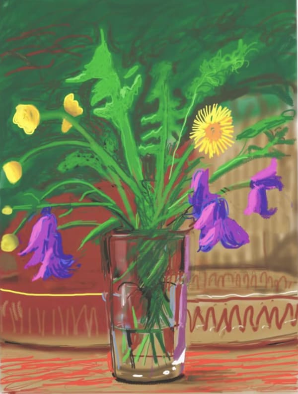 David Hockney, Untitled No. 852, Dandelions, 2011