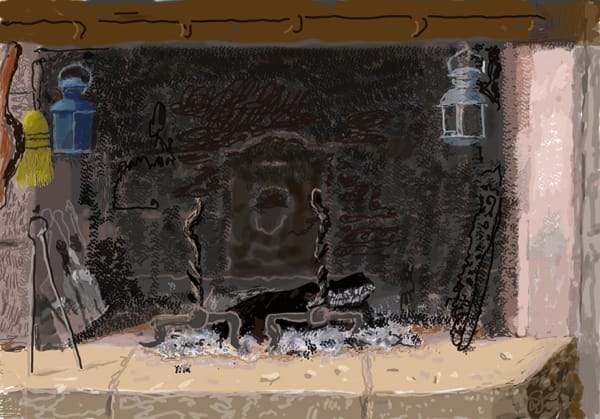 David Hockney, No Fire , 2020