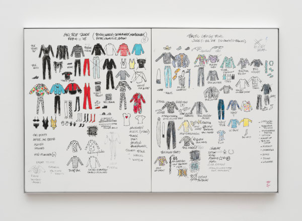 Jesse Benson, Arrival/Departure Painting 1 (Ski Trip Tahoe ‘95, Baltic Cruise ‘08), 2023