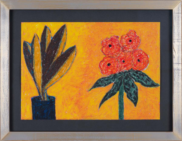 William Crozier, Untitled (red flowers), 2011