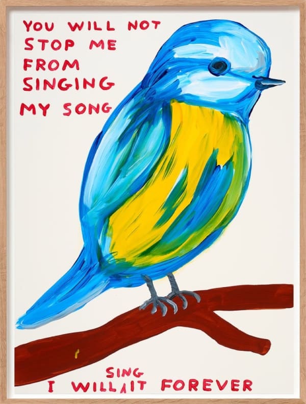 David Shrigley, You Will Not Stop Me From Singing My Song, 2021
