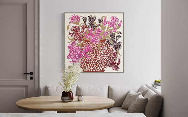 Oisín Byrne, Pink Brown Cut Flowers, 2023