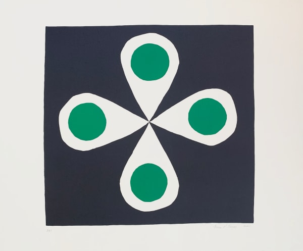 Breon O'Casey, Flower with Green Circles, 2001