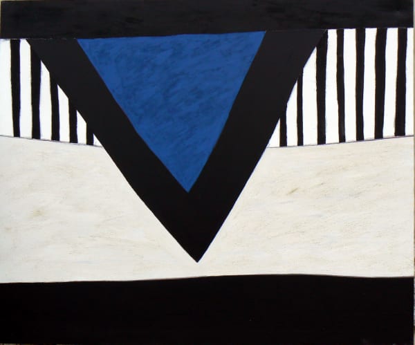 Brian Rice, Blue Black Chevron, 2001