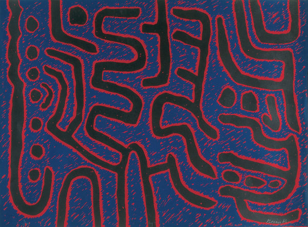 Brian Rice, Red Labryinth, 1998