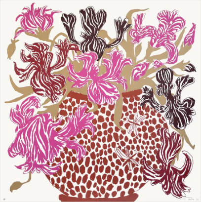 Oisín Byrne, Pink Brown Cut Flowers, 2023