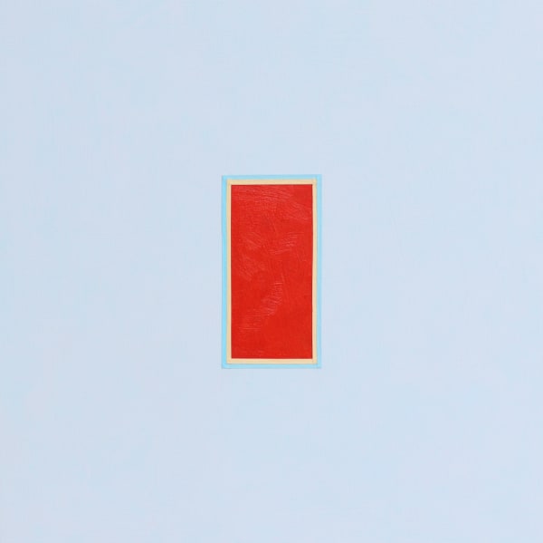 Luke Frost, Titanate yellow and light cyan volts, 2019