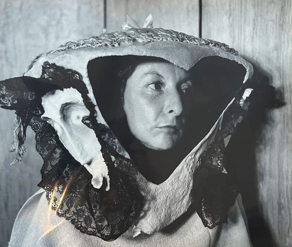 Kati Horna, Untitled (from the series Remedios Varo wearing a mask by Leonora Carrington and Kati Horna), 1957