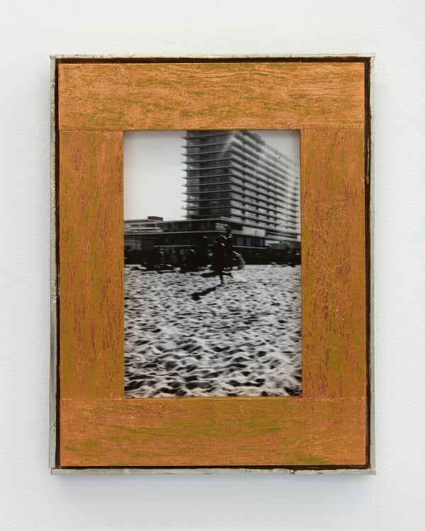 Em Rooney, Woman Playing Frisbee in Asbury Park, NJ, 2020