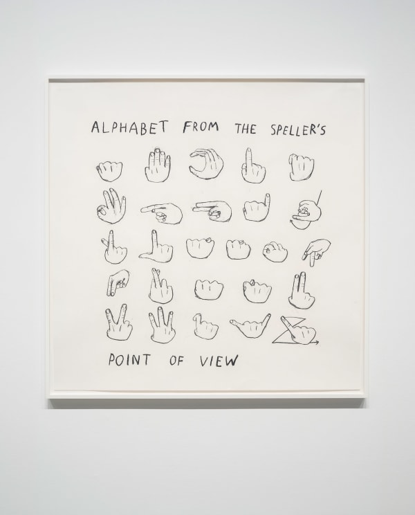 Christine Sun Kim, Alphabet From the Speller's Point of View, 2019