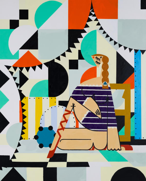 Farah Atassi, Dancer on Stage, 2021