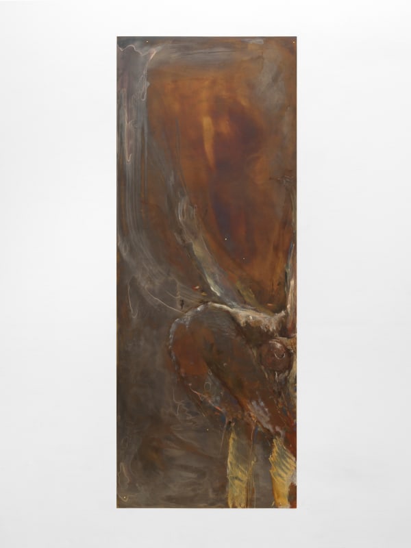 Willa Wasserman, Making the shape of the letter x or 'no' with my body reflected in this south facing mirror version ten, 2023