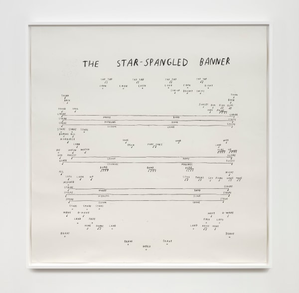 Christine Sun Kim, The Star-Spangled Banner (Third Verse), 2020