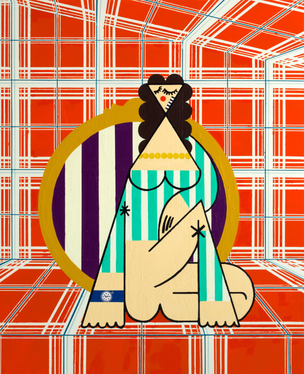 Farah Atassi, Seated Woman, 2020