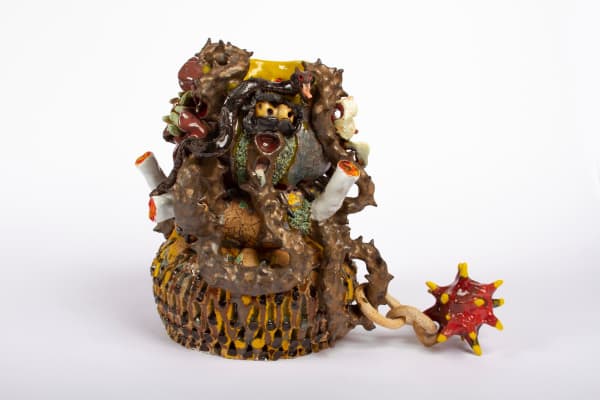 Sharif Farrag, Mauve Spikeball Jar, 2019