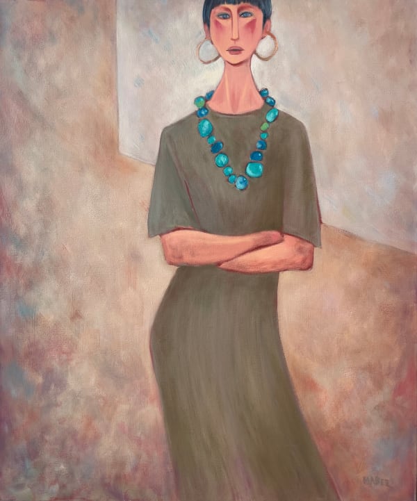Audrey Mabee, Blue Beads