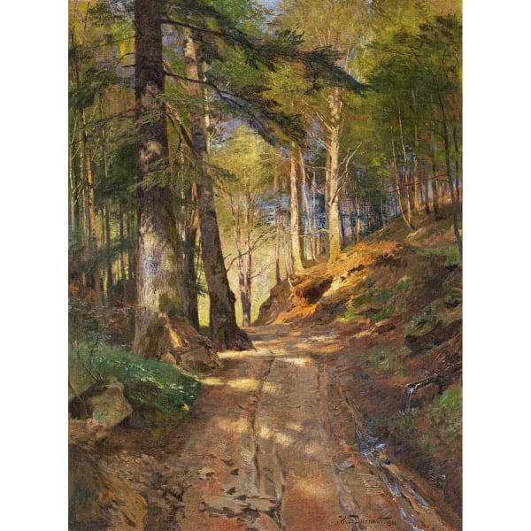 Hugo Darnaut, Weg im Wald, 1901