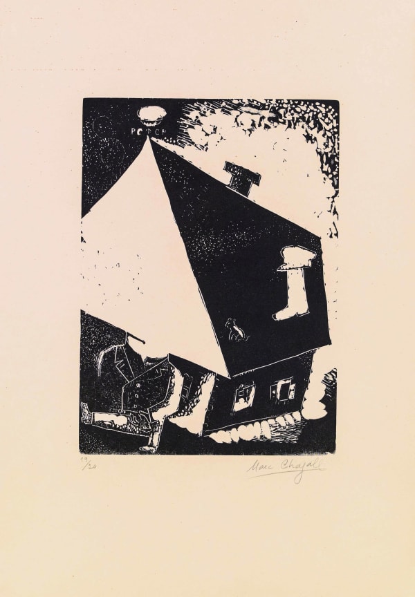 Marc Chagall, Der Stiefel am Dach, Berlin, 1922/1923