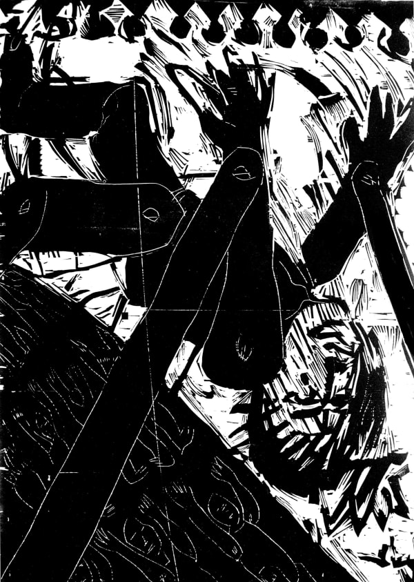 Erich Steininger, "Marionette III" (Aus der Grafikmappe "Marionette"), 1983