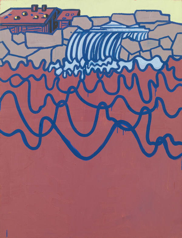 Hubert Schmalix, o. T. (Wasserfall), 2016