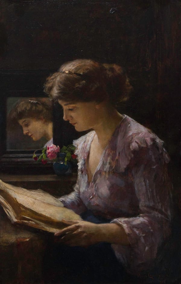 Hugo Charlemont, Bei der Lektüre, 1905