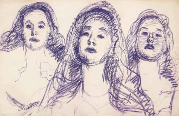 Hans Boehler, Drei Gesichter, um 1950