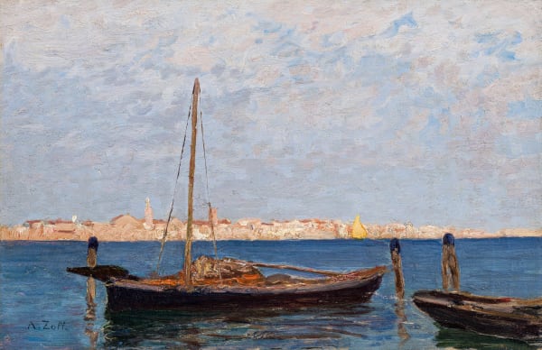 Alfred Zoff, Ansicht von Chioggia, um 1905