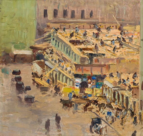 Theodor von Hörmann, Hausabbruch am Neuen Markt (Mehlmarkt), 1894/95