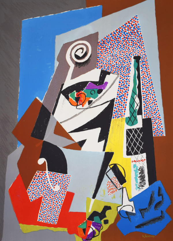 GINO SEVERINI, Still Life with Violin | Natura Morta con Violino, 1964
