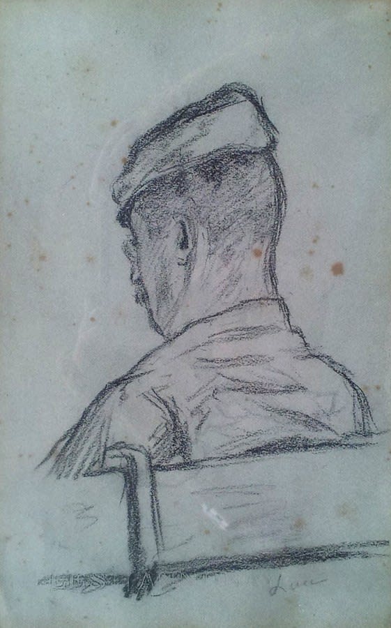 MAXIMILIEN LUCE, Man with Beret from Beret, ca. 1910-1920