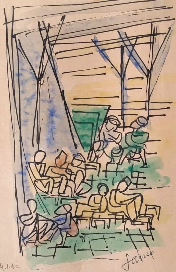 MARCEL JANCO, Arab Cafe House, 1942