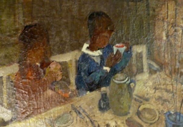 EVA FISCHER, Two Children Eating