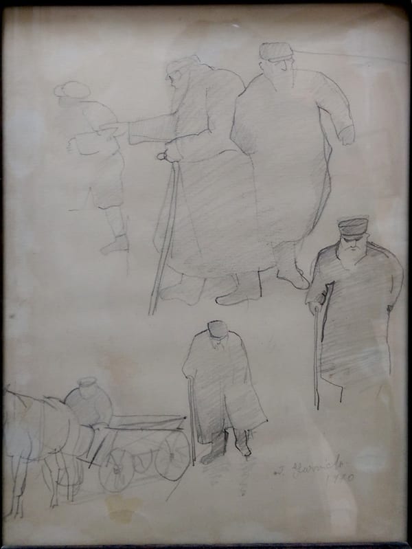 JOSE GURVICH, Evocations of the Shtetl, 1970