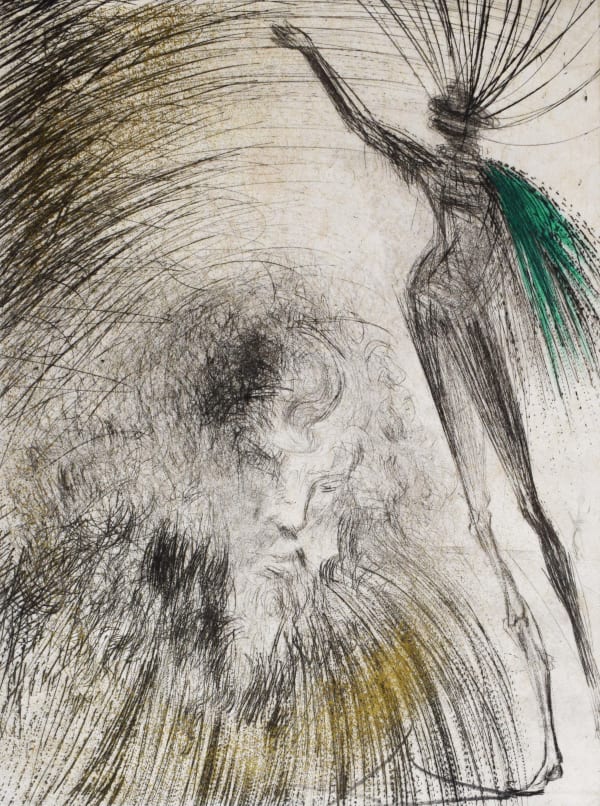 SALVADOR DALÍ, Old Faust, from: Faust (Walpurgis Night), 1968/69