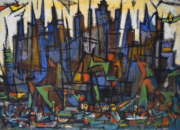 MARCEL JANCO, Harbour View, ca. 1935