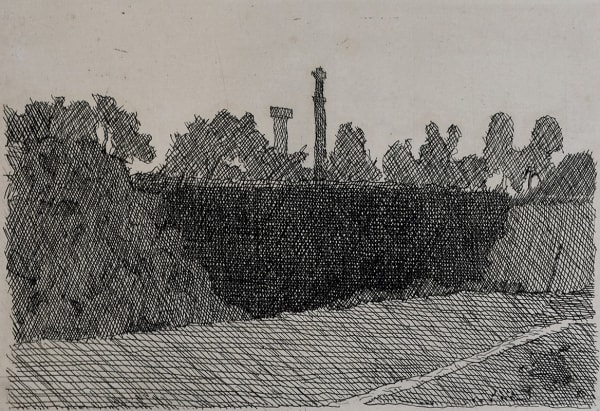 GIORGIO MORANDI, View of Montagnola, Bologna | Veduta della montagnola di Bologna, ca. 1932