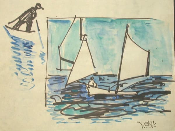 JACOB EISENSCHER, Sailor, ca. 1950