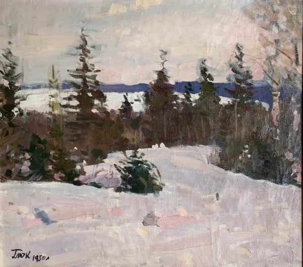 GAVRIIL GLYUK, Russian Winter Landscape, 1950
