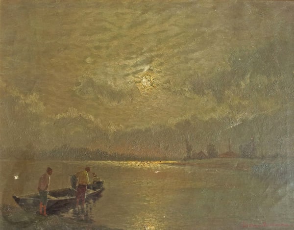 LORENZ MUROWANA, Fishermen at the Moonlight