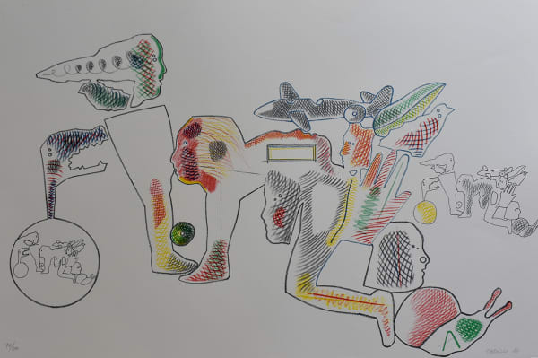JORGE CASTILLO, Untitled, from: 12th Anniversary Galeria Joan Prats 1976-88 Portfolio, 1986