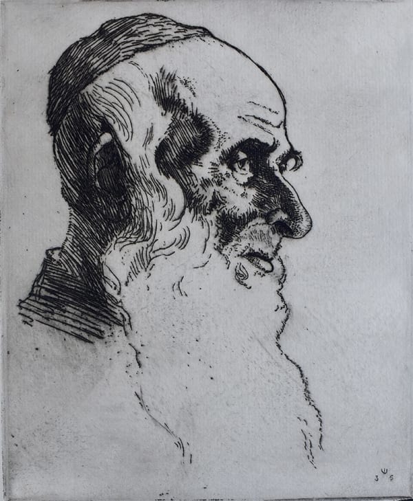 HERMANN STRUCK, The Patriarch, Portrait of an Old Jewish Man, 1935