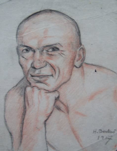 HENRYK BERLEWI, Posing Model, 1917