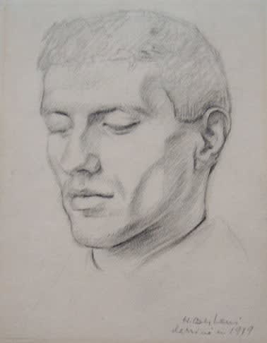 HENRYK BERLEWI, Man with Closed Eyes, 1919