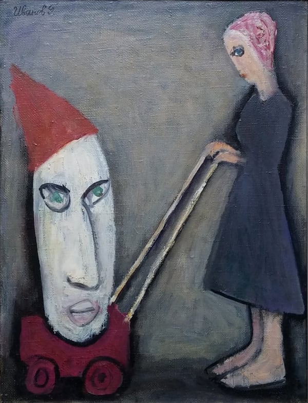 IVANOV GREGORY, Woman with a Clown's Head, 1993
