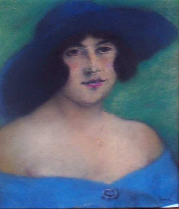 JOZSEF RIPPL RONAI, Portrait of Woman with a Hat