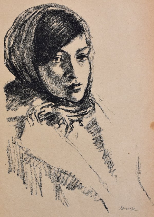 HERMANN STRUCK, Luba, from: Sketches from Russia – Jews of the East | Luba: Skizzen aus Russland. Ostjuden, ca. 1915