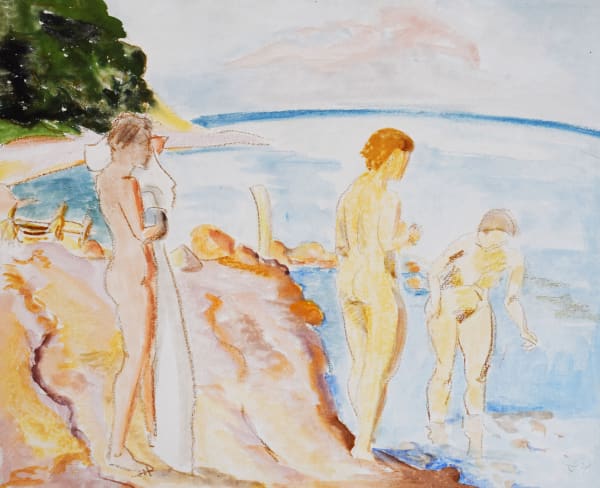 ERICH HECKEL, Bathing Women | Badende Frauen, 1929