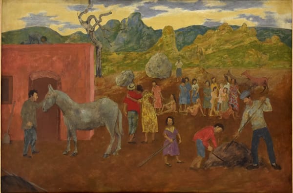 GREGOIRE MICHONZE, The Village with Grey Horse | Le village au cheval gris, 1958